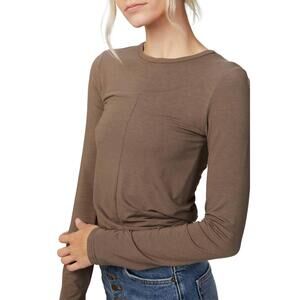 NEW GEORGIA ALICE twisted cropped top in brown